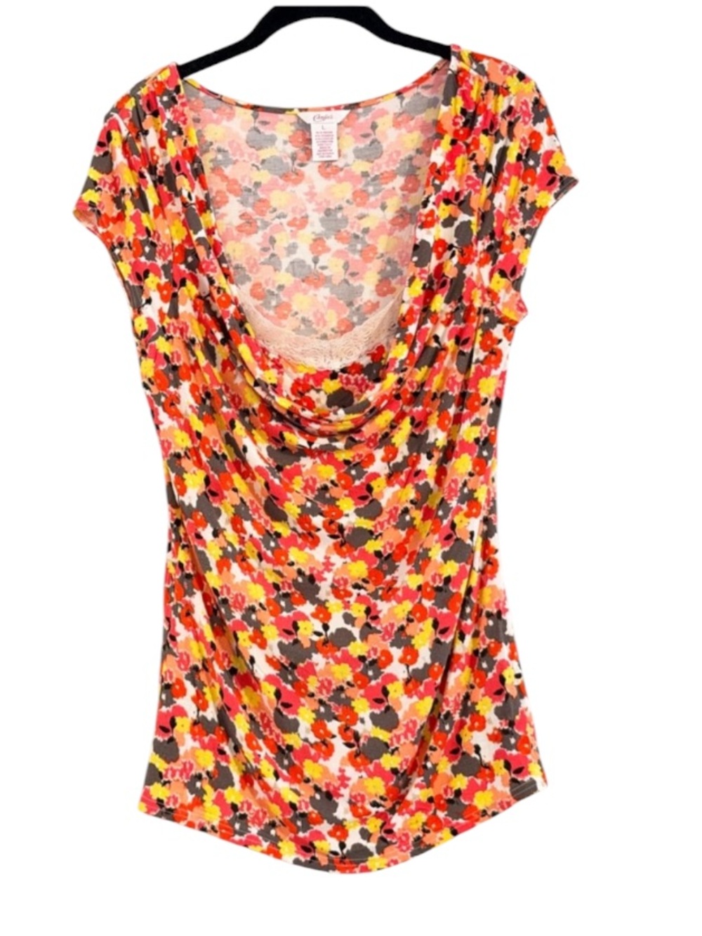 Candie's Vibrant Multicolor Blouse Size L